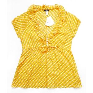 NWT J. CREW Ruffle Tie Front Silk Blend Tunic/Top/Blouse/Shirt 2